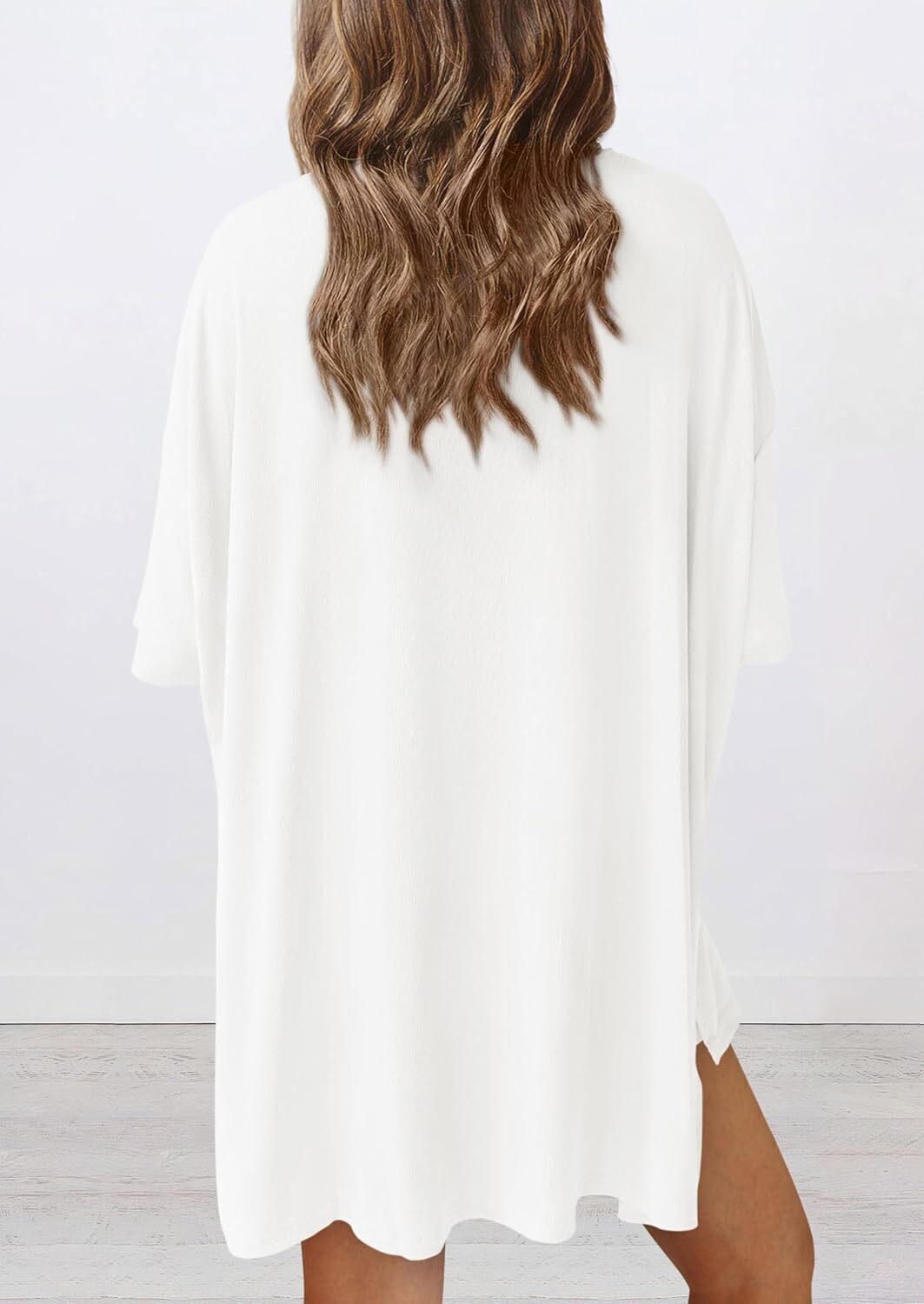 Women's Two Piece Lounge Set 2026 Summer Casual Oversized Shirts Biker Shorts Matching Airport Travel Outfit