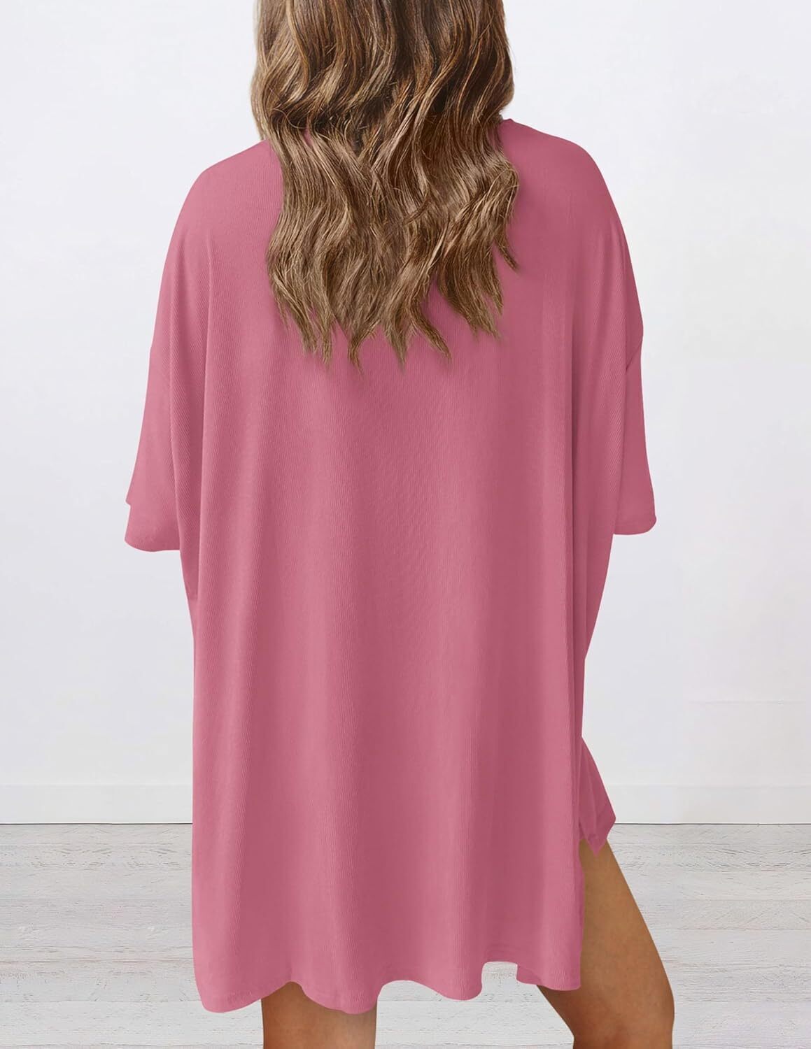 Women's Two Piece Lounge Set 2026 Summer Casual Oversized Shirts Biker Shorts Matching Airport Travel Outfit