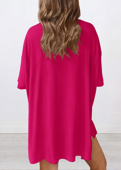 Women's Two Piece Lounge Set 2026 Summer Casual Oversized Shirts Biker Shorts Matching Airport Travel Outfit