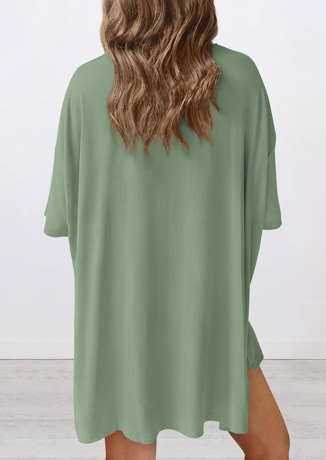 Women's Two Piece Lounge Set 2026 Summer Casual Oversized Shirts Biker Shorts Matching Airport Travel Outfit