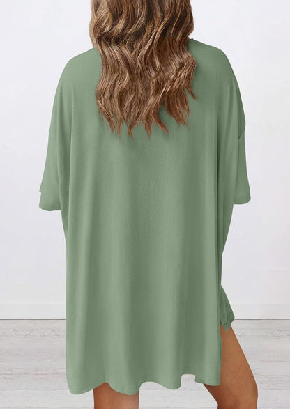 Women's Two Piece Lounge Set 2026 Summer Casual Oversized Shirts Biker Shorts Matching Airport Travel Outfit