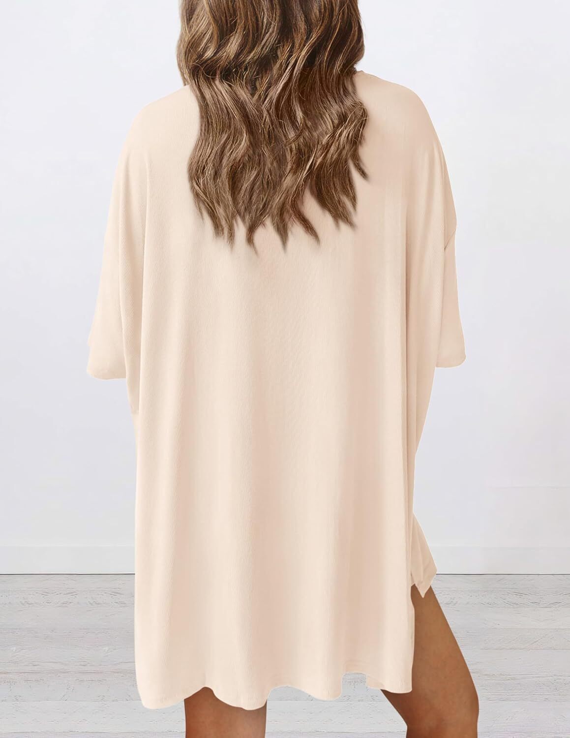 Women's Two Piece Lounge Set 2026 Summer Casual Oversized Shirts Biker Shorts Matching Airport Travel Outfit